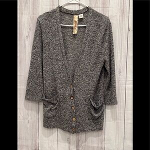 SPOILED junior gray cardigan / size XL